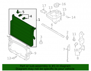 Radiator cooling water Audi Q7 4L 10-15