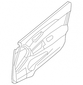 Door trim card front right Nissan Sentra 13-15 black