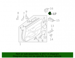 Subaru b9 Tribeca front left door closing sensor