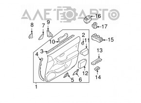 Subaru b9 Tribeca front left door closing sensor