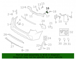 Left rear bumper reinforcement bracket for Kia Sorento 19-20