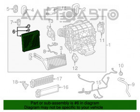 Lexus RX350 16-19 Evaporator