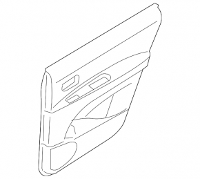 Subaru b9 Tribeca rear left door panel, beige