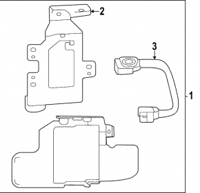 Blind Spot Sensor Wiring (BSM) Left Kia Sportage 17-22