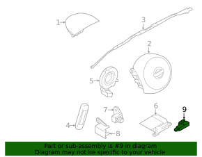 Airbag Sensor Door Front Left Nissan Versa Note 13-19