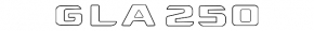 Emblem inscription GLA 250 trunk door Mercedes H247 GLA 20-26