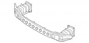 Front bumper reinforcement Ford Escape MK3 17-19