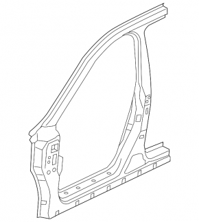 Body pillar central right Infiniti QX50 19-20 on the body