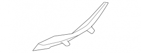 Left wiper grille seal Mazda CX-5 17-24