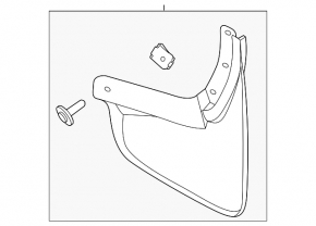 Mudguard rear left Ford Explorer 20-