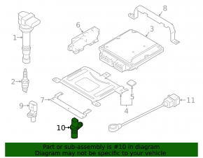 Crankshaft sensor Audi A4 B8 08-16 2.0T