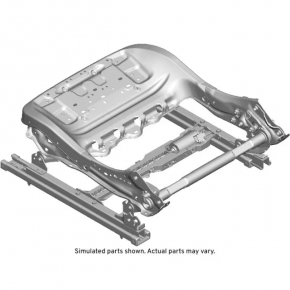 Left passenger seat runner for Chevrolet Malibu 16-25, mechanical, without frame