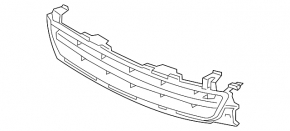 Lower grille of the front bumper Chevrolet Malibu 13 prerest, scratch