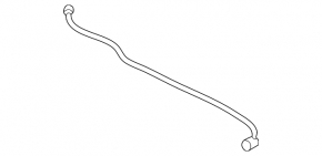 Cooling system pipe return tank-radiator Volvo V90 17-22 usa upper