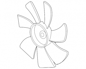Right Cooling Fan Impeller for Acura MDX 07-13