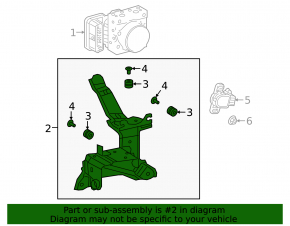 ABS Bracket for Lexus ES300h 19-26