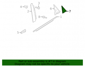 Triangle door rear right Audi A6 C7 12-18