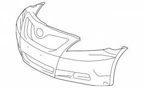 Front bumper bare Toyota Camry v40 07-09 SE