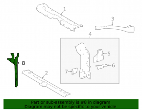 Toyota Corolla 20-26 Hood Lock Plate