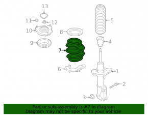 Front right spring Kia Forte 19-24 2.0 automatic transmission