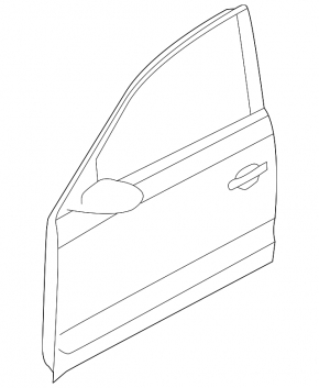 Door bare front right VW Passat b8 16-19 USA
