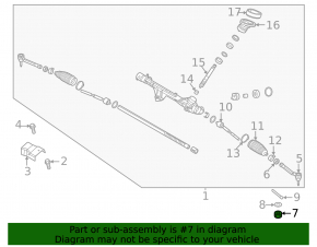 Steering rack Kia Niro 19-22 EV