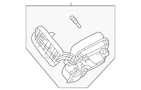 Mitsubishi Outlander 22-25 Fuel Filler Door Housing