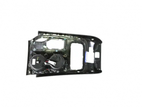 Jeep Grand Cherokee WK2 17-22 center console trim with cup holders, silver, scratches