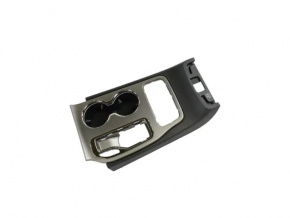 Jeep Grand Cherokee WK2 17-22 center console trim with cup holders, silver, scratches