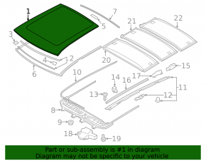 Sunroof Assembly Mitsubishi Outlander Sport ASX 10-23