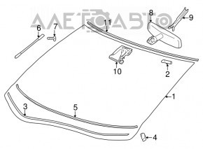 Nissan Leaf 18 windshield - for camera