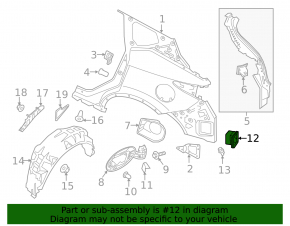 Left ventilation shield Nissan Murano 15-24