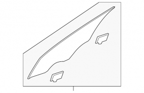 Front left door glass for Kia Optima 16-20