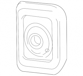 Right mirror element for Toyota FJ Cruiser 2007-2014