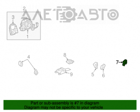 Airbag sensor rear left Toyota Rav4 19-22