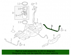 Fuel tank bracket right Porsche Macan 15-26