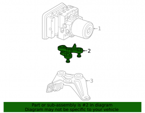 ABS bracket ABS Mercedes W167 GLE 350 450 20-23 upper