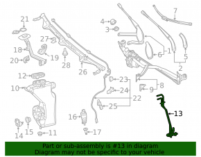 Mercedes GLC 16-22 Windscreen Washer Reservoir Heating