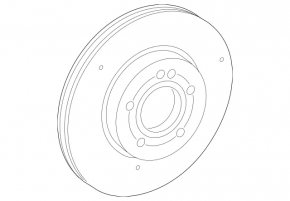 Front right brake disc for Mercedes A-class V177 19-22 with perforation 330/30 mm