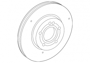 Front right brake disc for Mercedes A-class V177 19-22 with perforation 330/30 mm