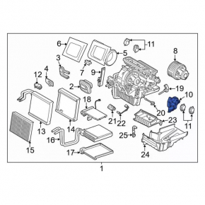Actuator motor drive heater air conditioner Ford C-max MK2 13-15