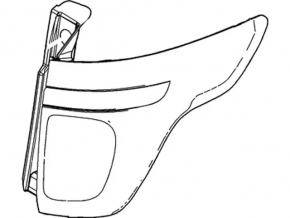 Left headlight Ford Explorer 11-15 prerest halogen
