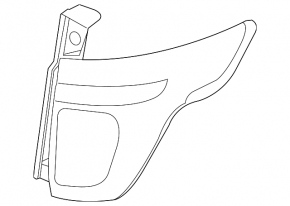 Left headlight Ford Explorer 11-15 prerest halogen
