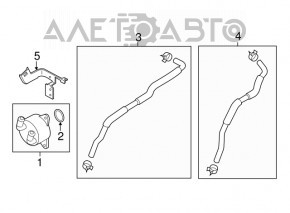 Pipes for gearbox cooler Mazda 6 13-17 short