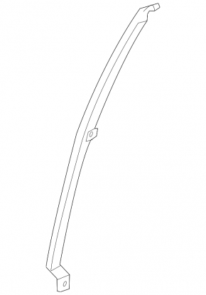 Rear left door glass guide Mazda 6 13-21