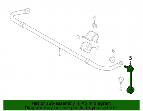 Rear left stabilizer link Mazda 6 14-21