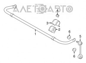 Rear left stabilizer link Mazda 6 14-21