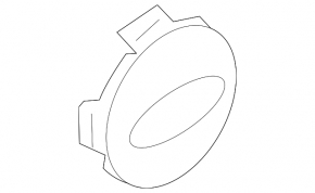 Central cap for Ford Explorer 20-55/50mm chrome disk