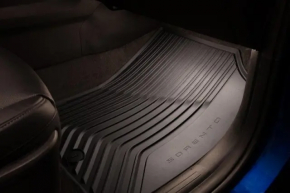 Set of floor mats for Kia Sorento 21-25, black rubber
