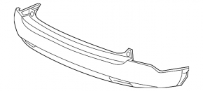 Bare rear bumper for Honda CRV 12-14